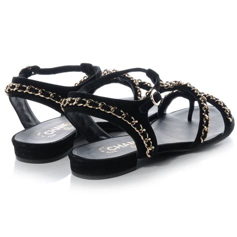 sandali di chanel|chanel suede sandals.